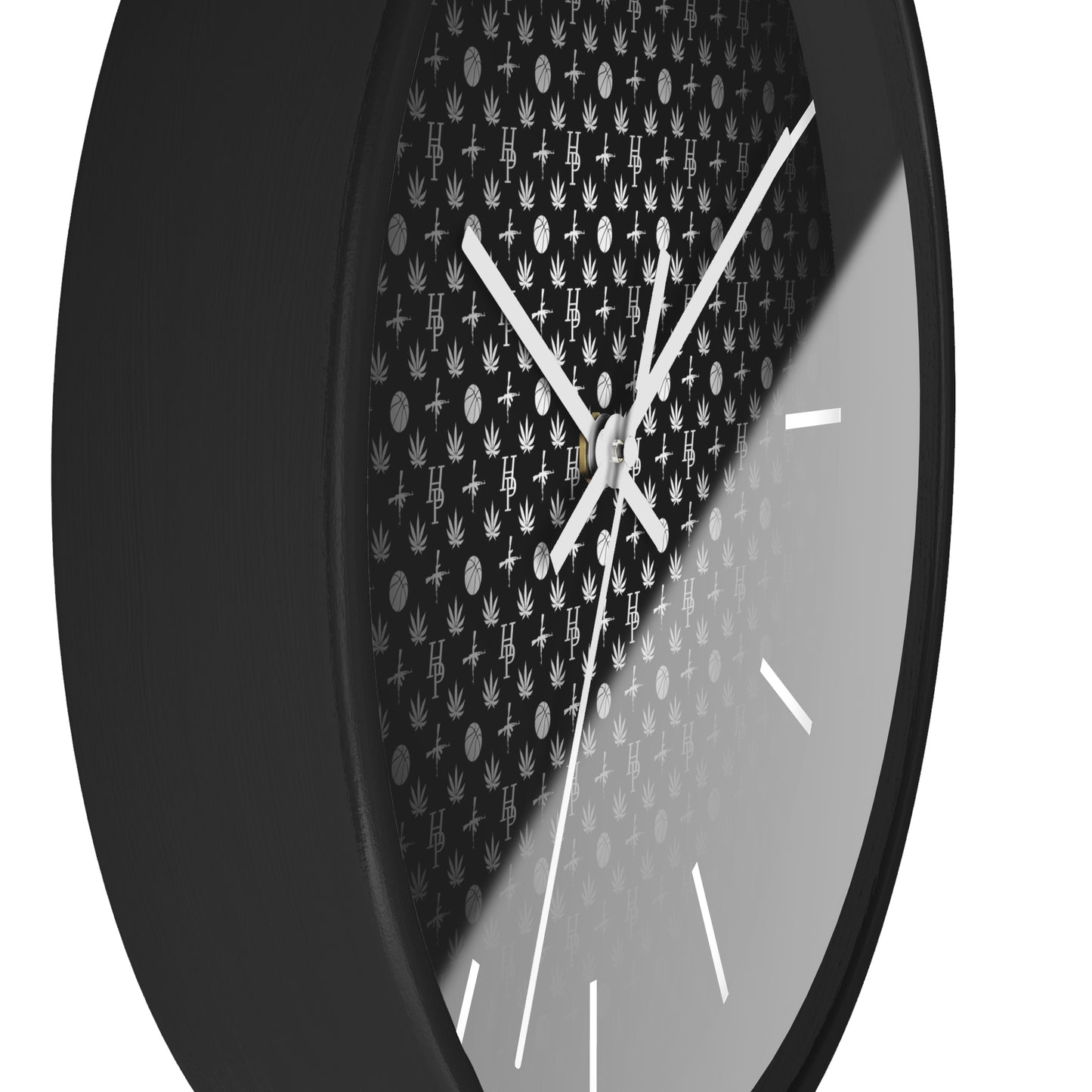 HP Black Wall Clock